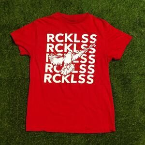 Red RCKLSS White Dove Graphic Tee